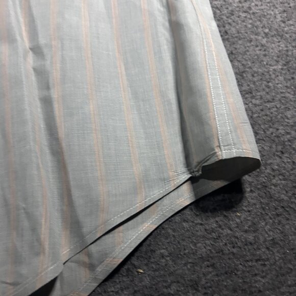 G Rolling Shirt Top Western Wear Rodeo Striped Button Up Pastel Pink Blue L READ - Picture 6 of 11